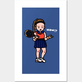 Jelena Ostapenko "How?!" Posters and Art